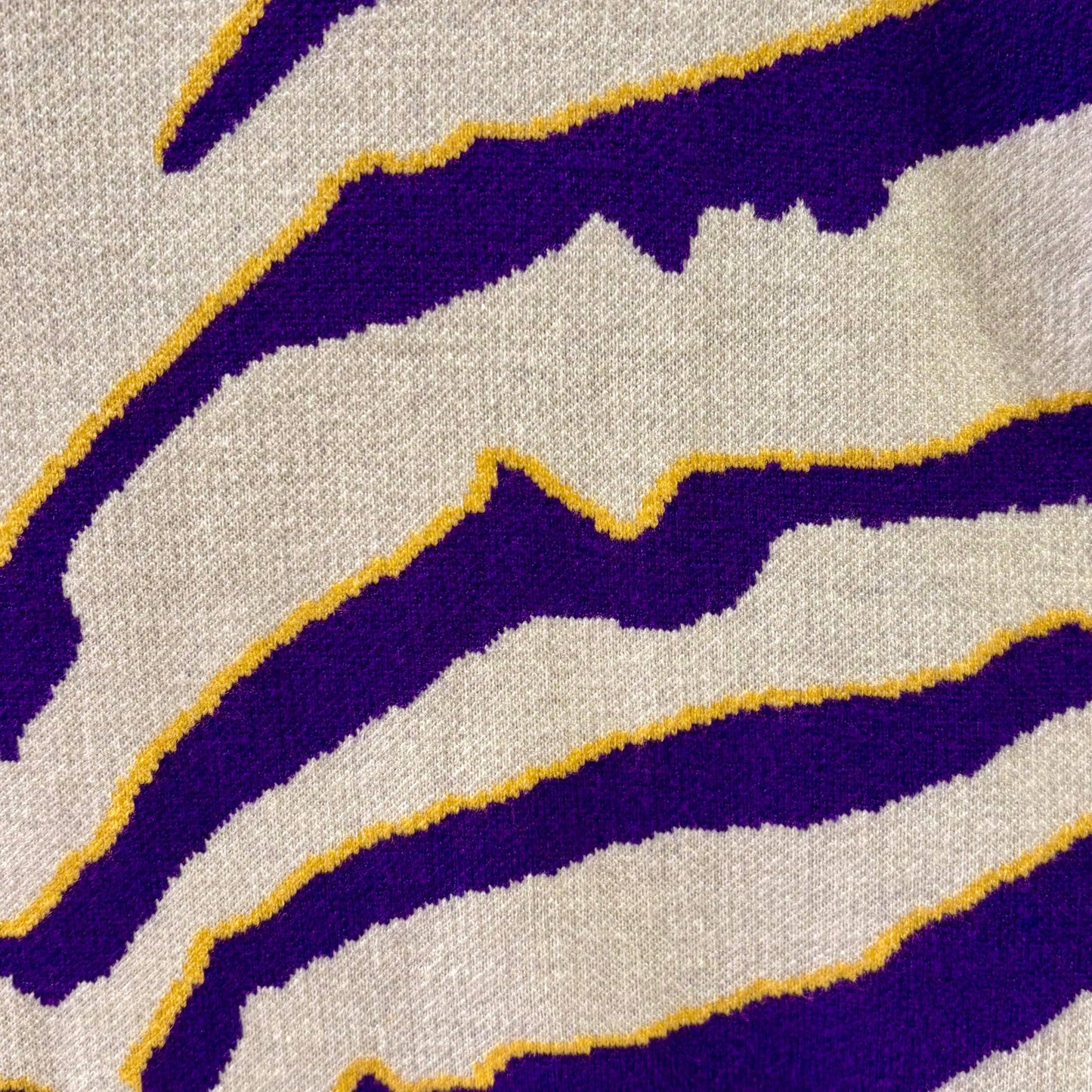 LSU Purple Gold Tiger Print Knit Vest Top
