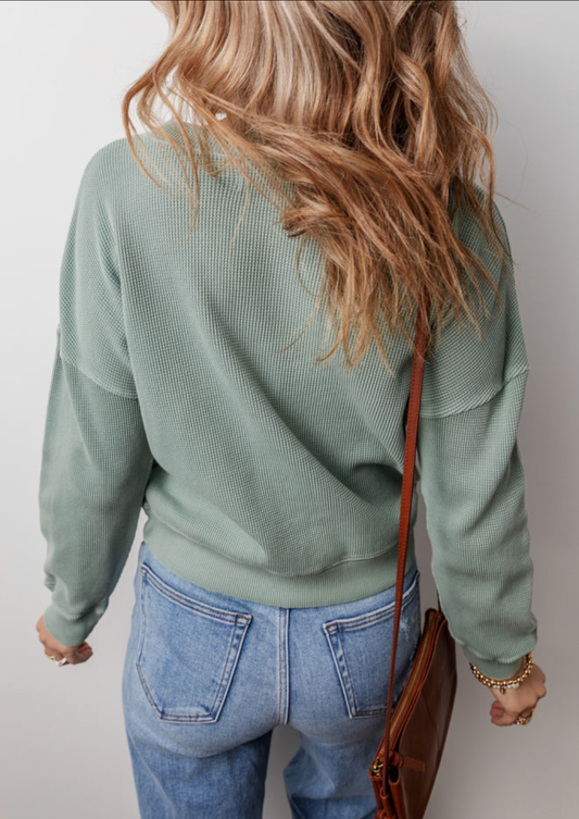 Waffle Knit Top