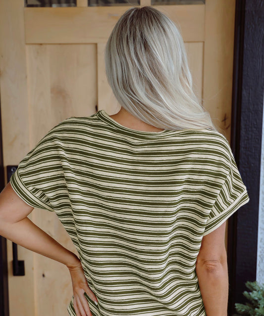 Green Stripe TShirt