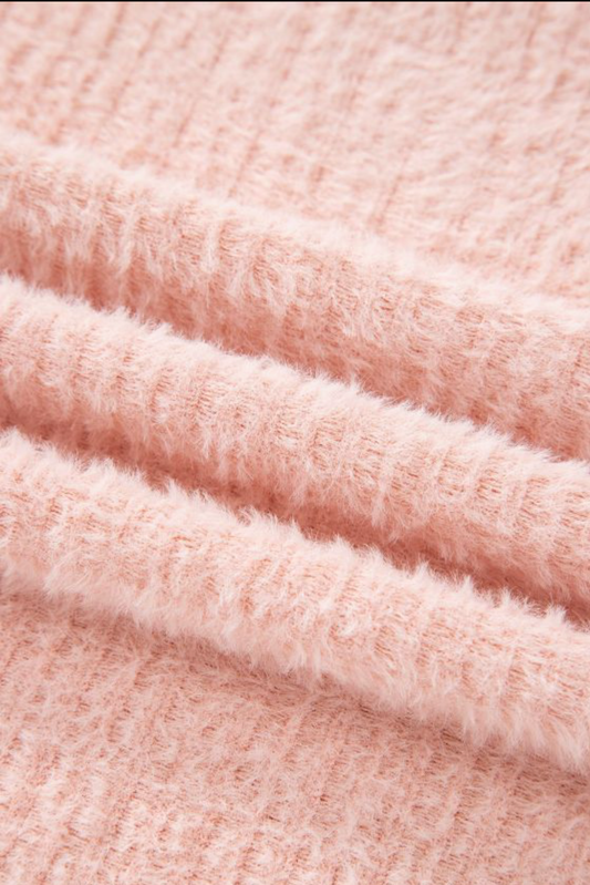 Light Pink Fuzzy Long Sleeve