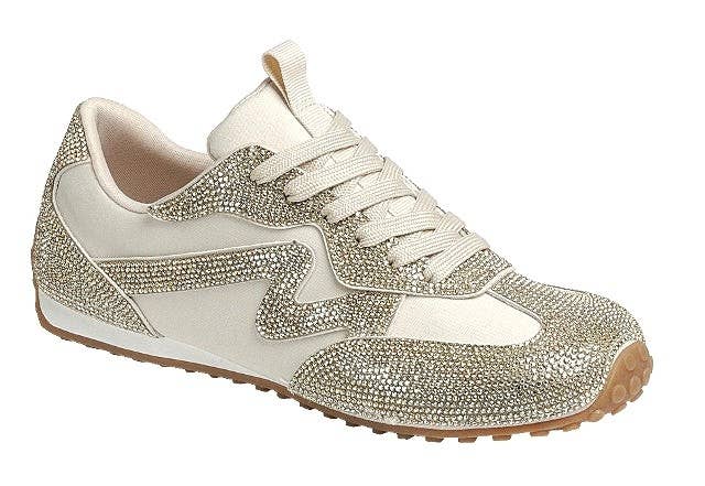 Gold Rhinestone Sneakers