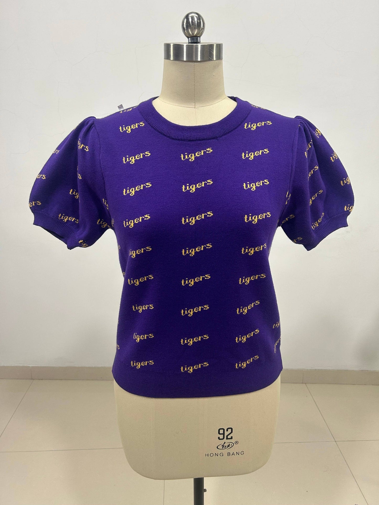 Tigers Sweater Top Tigers Purple