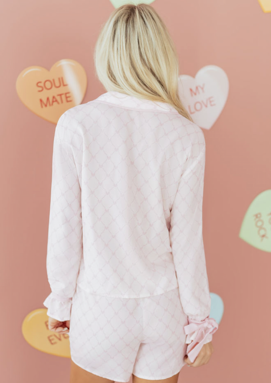 Pink Bow PJ Set