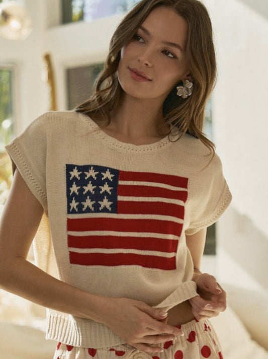 4th of July Knit Pullover