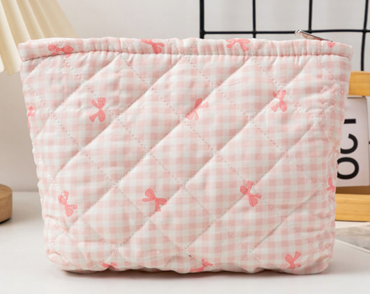 Pink Bow Pouch