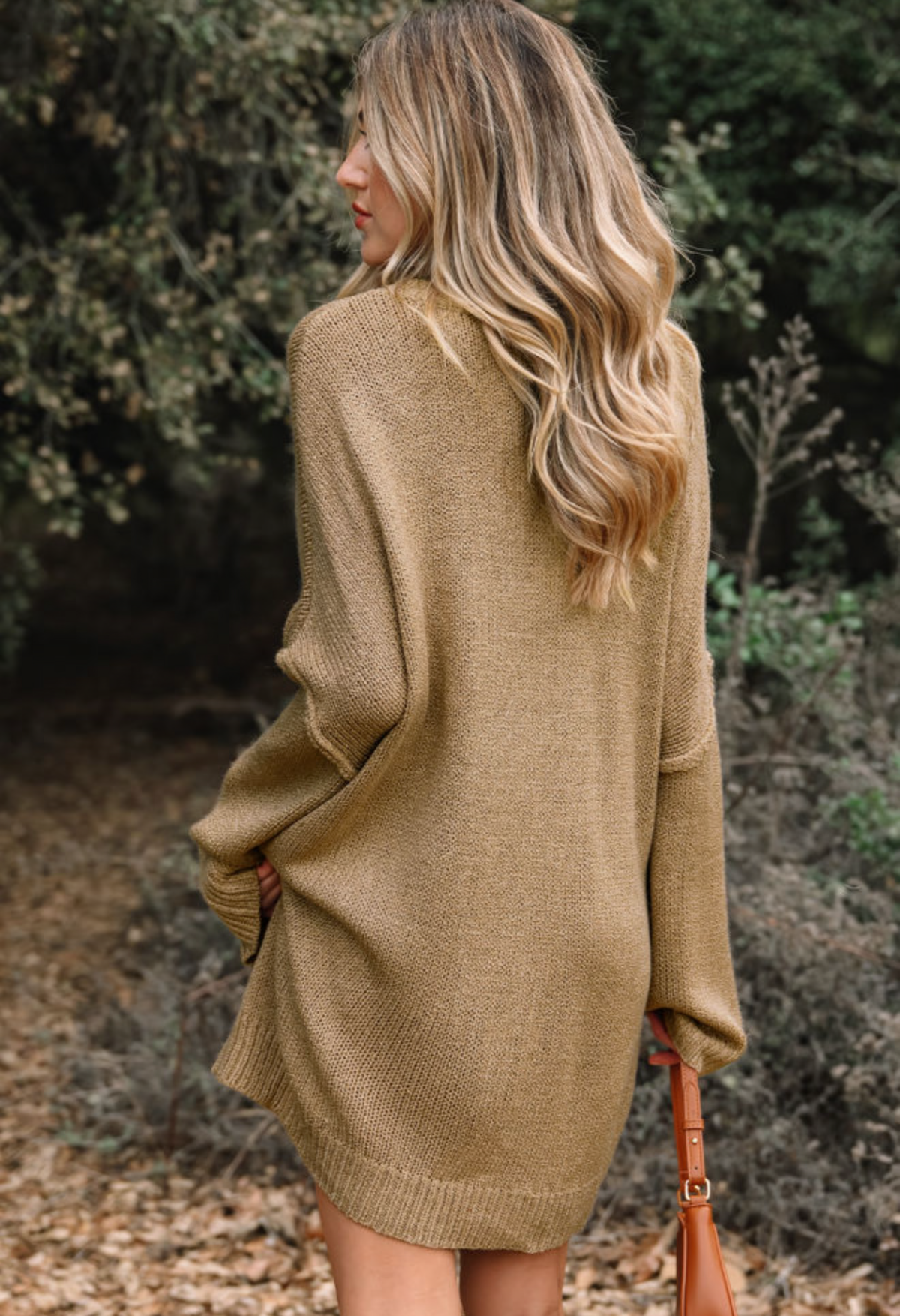 Khaki Sweater Dress
