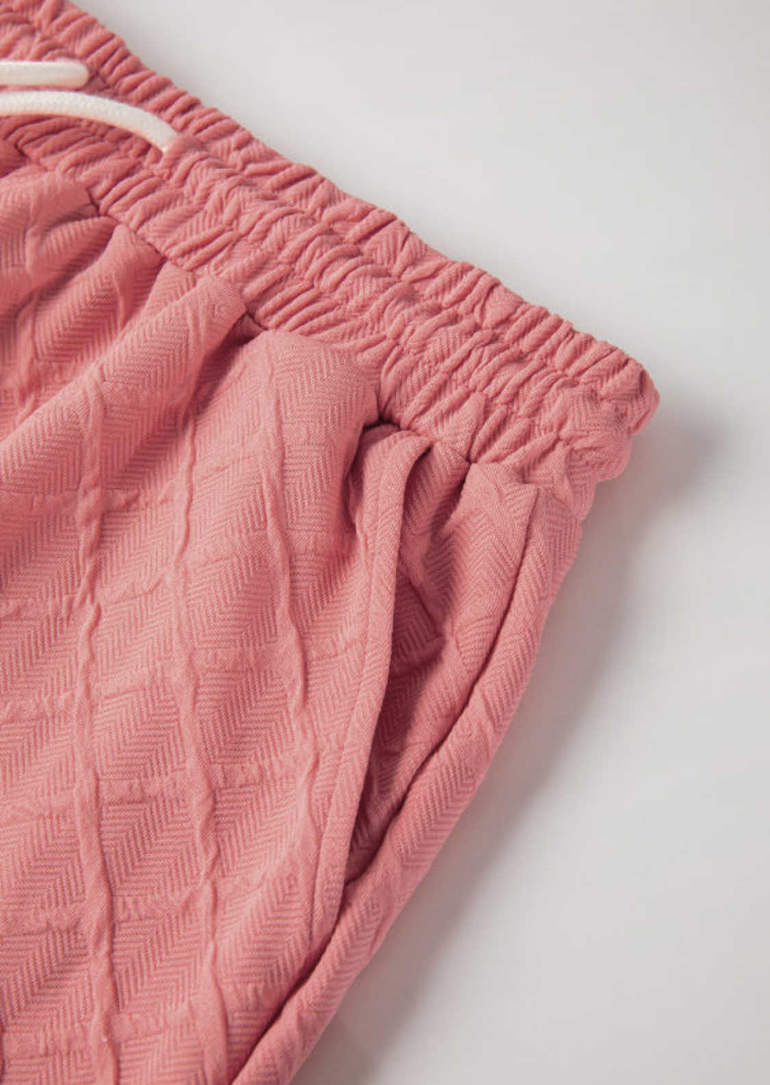 Coral Textured Short Set