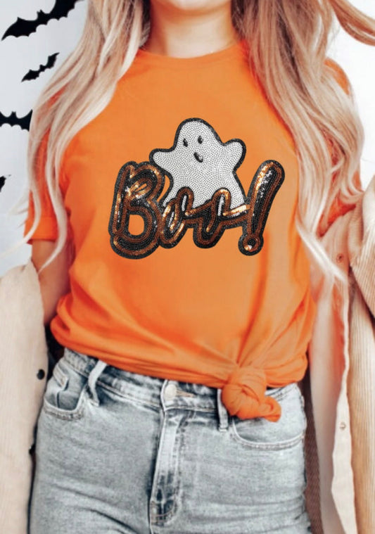 Boo Sequin T-shirt