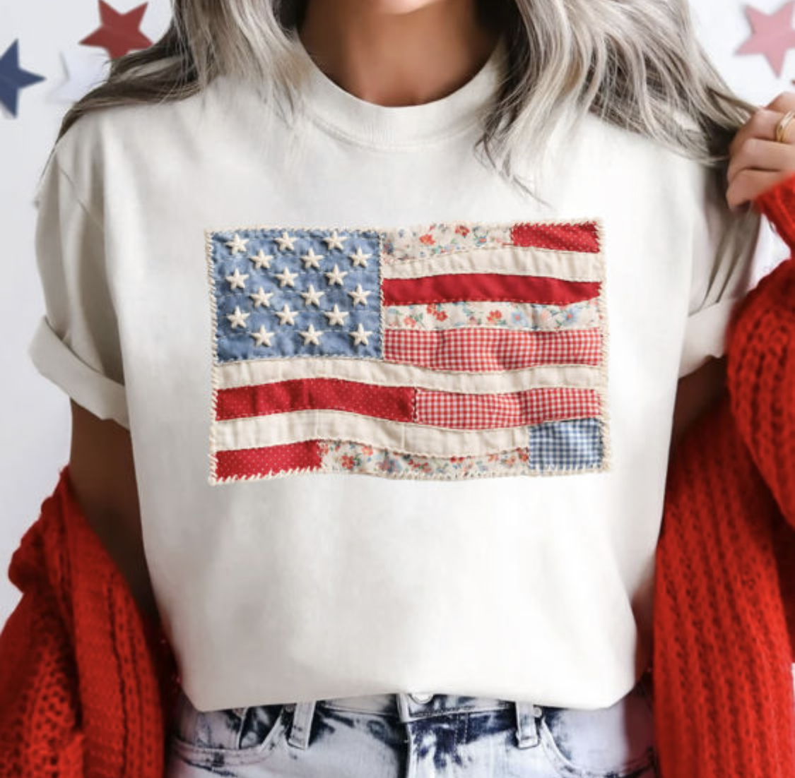 Patchwork Flag Tshirt