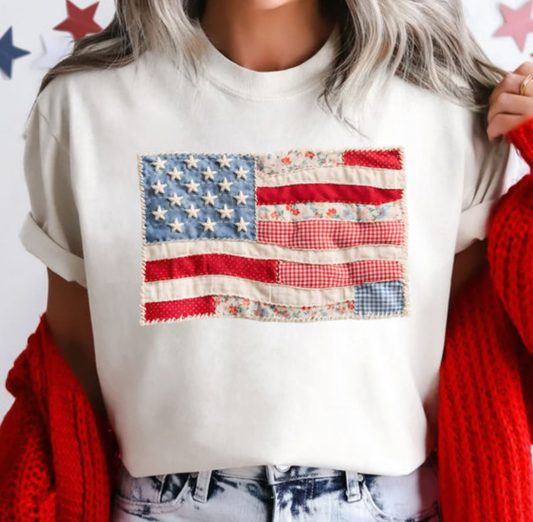 Patchwork Flag Tshirt