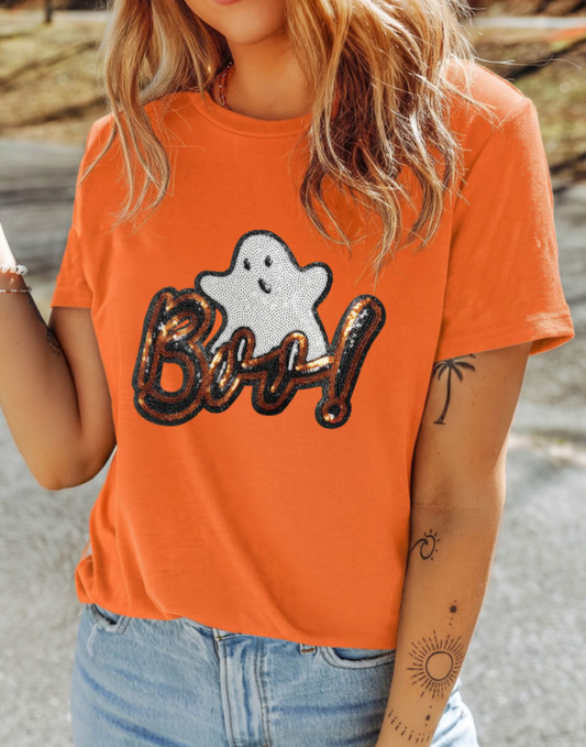 Boo Sequin T-shirt