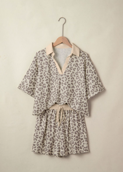 Leopard Short Set