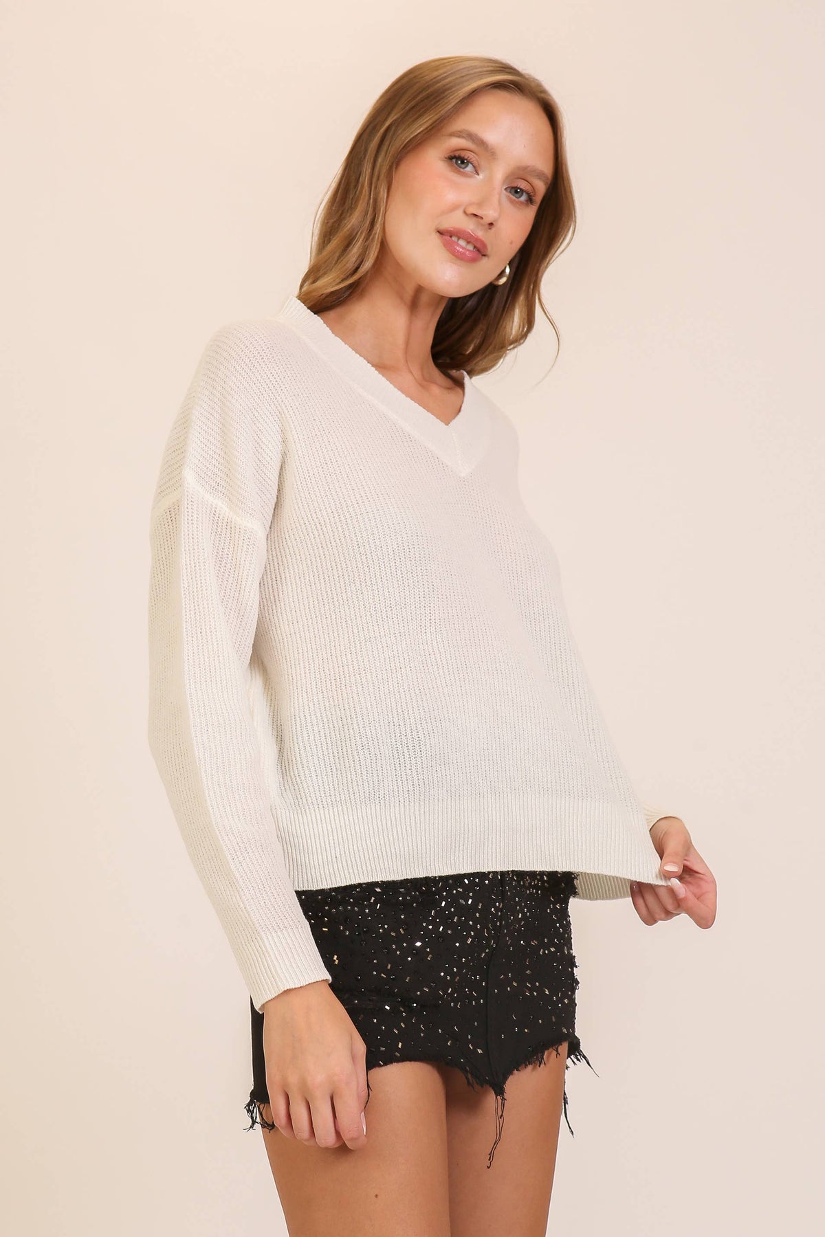 Everyday Vibe V-Neck Sweater
