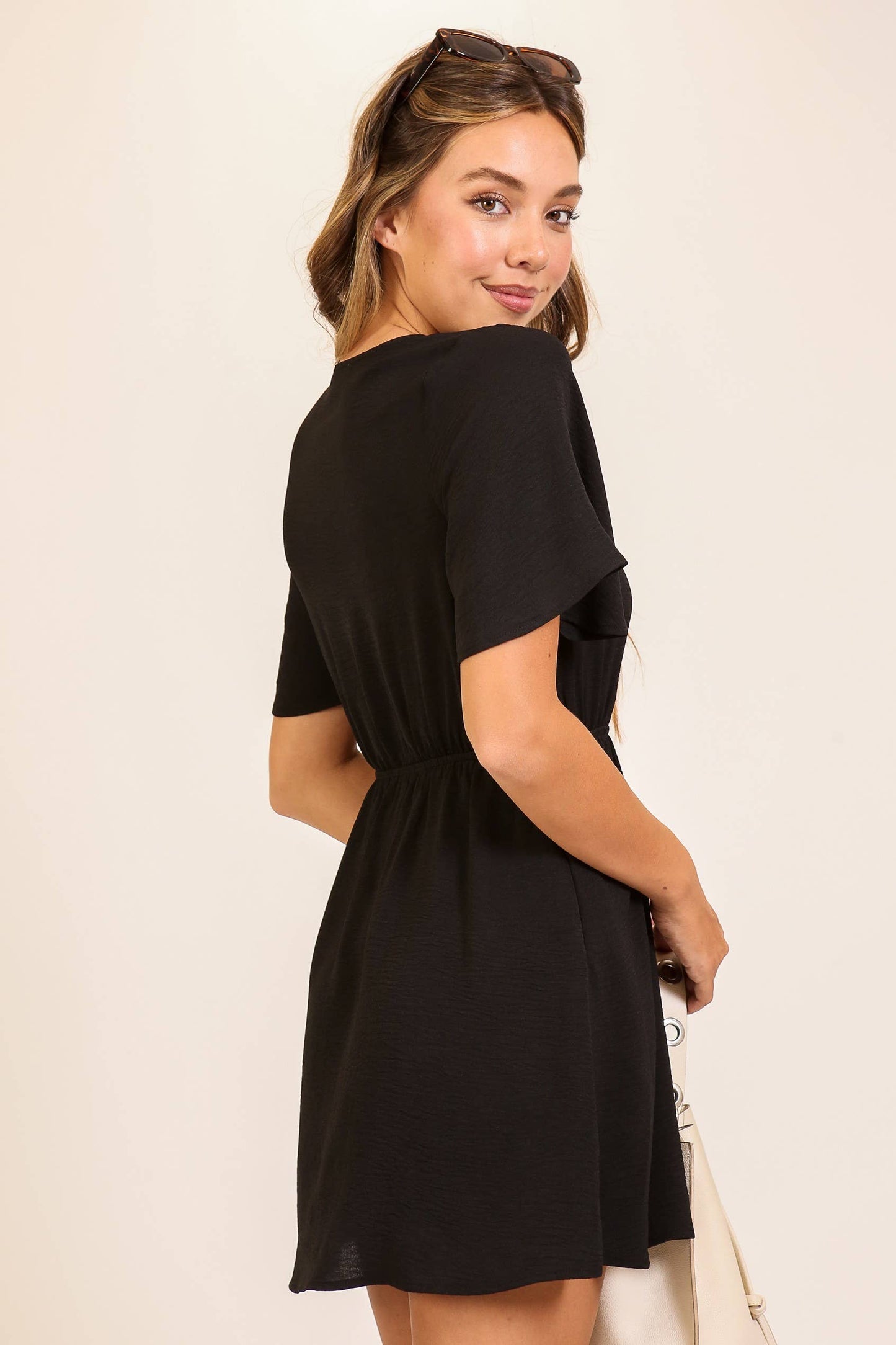 Airflow Flutter Sleeve Boho Mini Dress