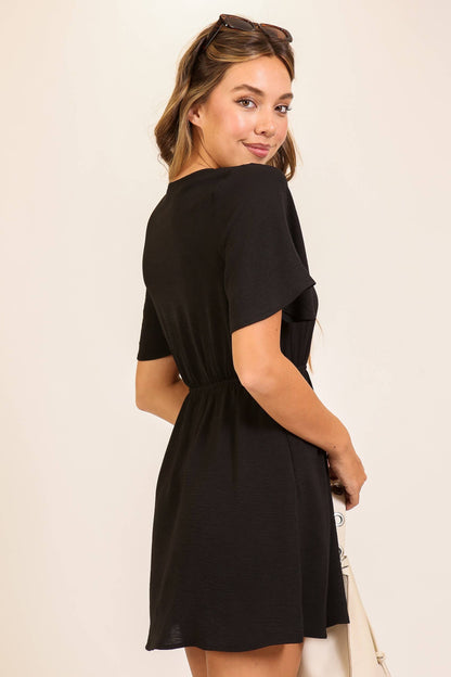 Airflow Flutter Sleeve Boho Mini Dress