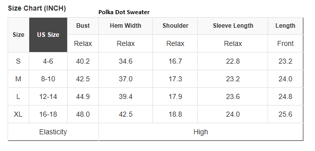 Polka Shift Sweater