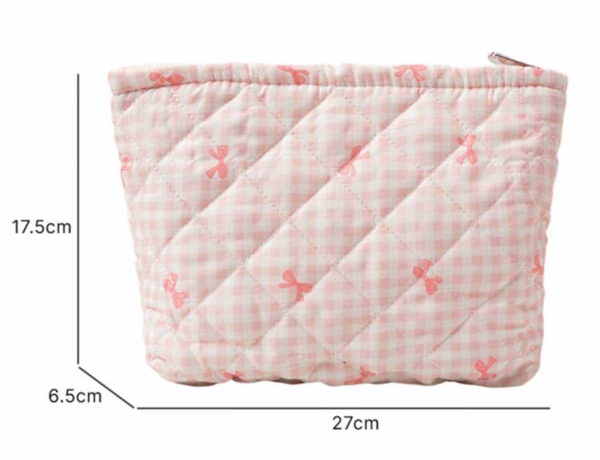 Pink Bow Pouch