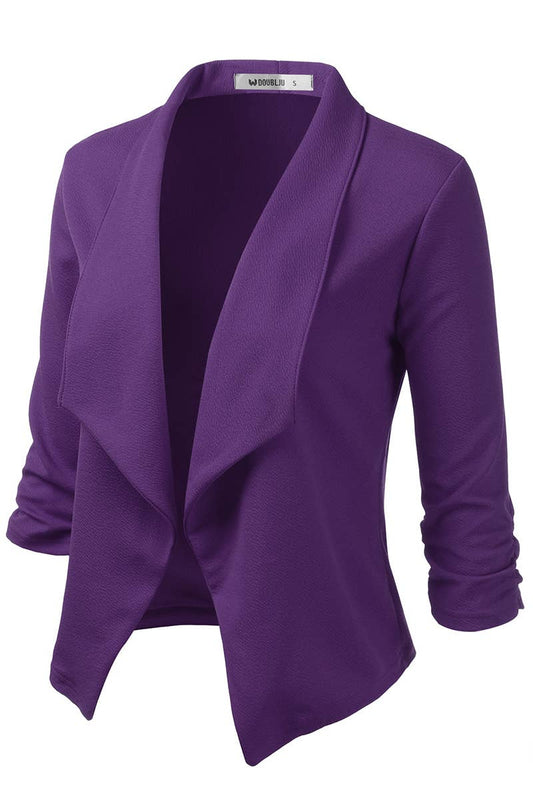Casual Work Open Front Blazer