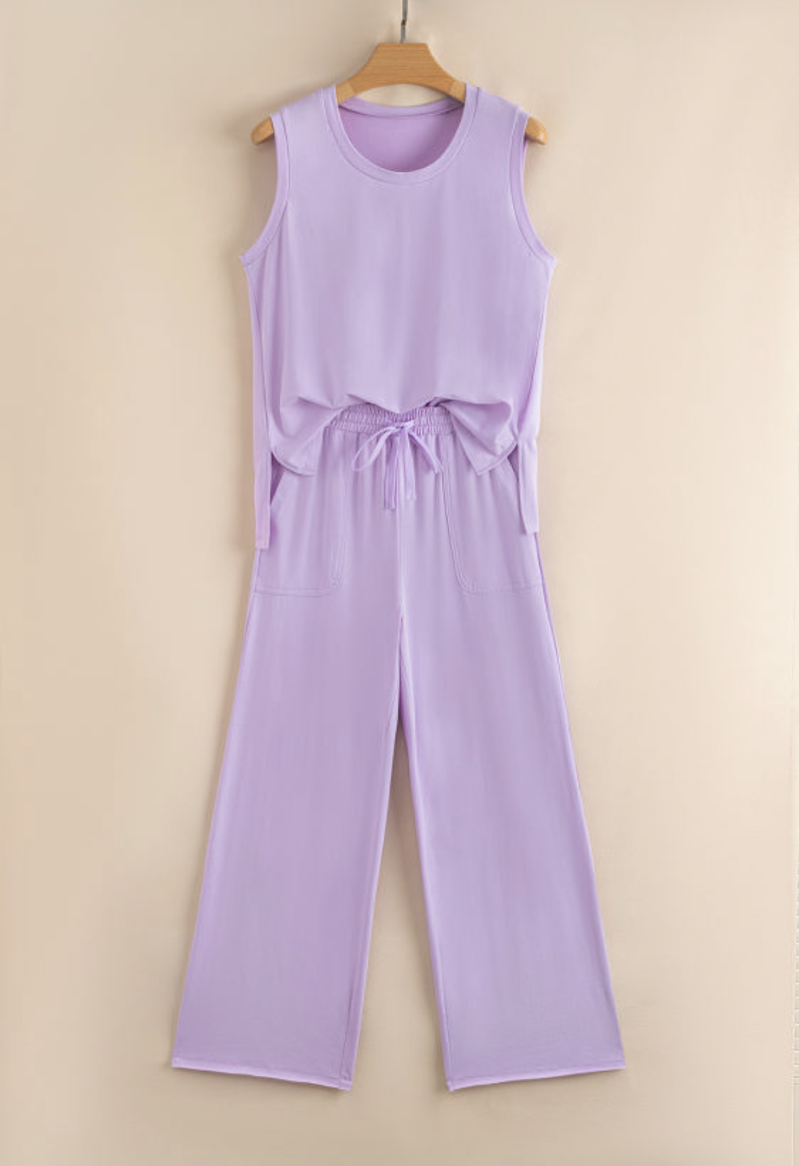 Orchid Petal Short Sleeve Pant Set
