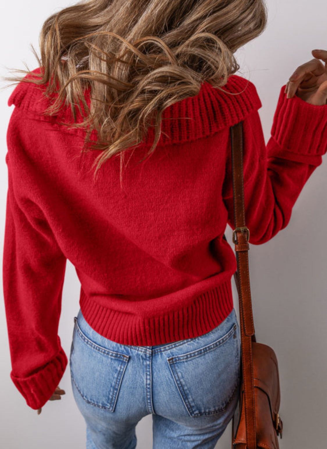 Red Collared Sweater