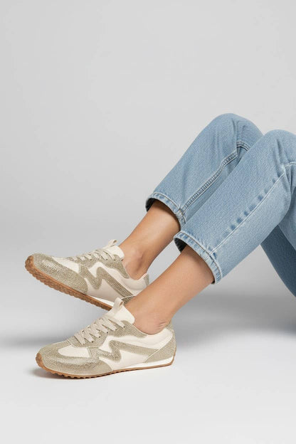 Gold Rhinestone Sneakers (Preorder)