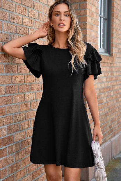 Black Short Sleeve Dress