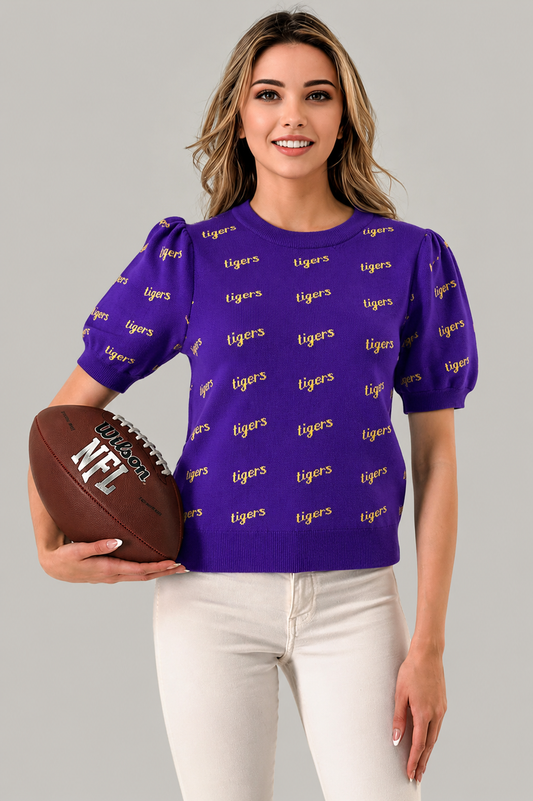 Tigers Sweater top Tigers Purple 