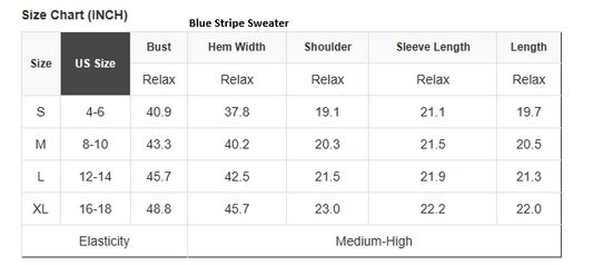Blue Stripe Sweater