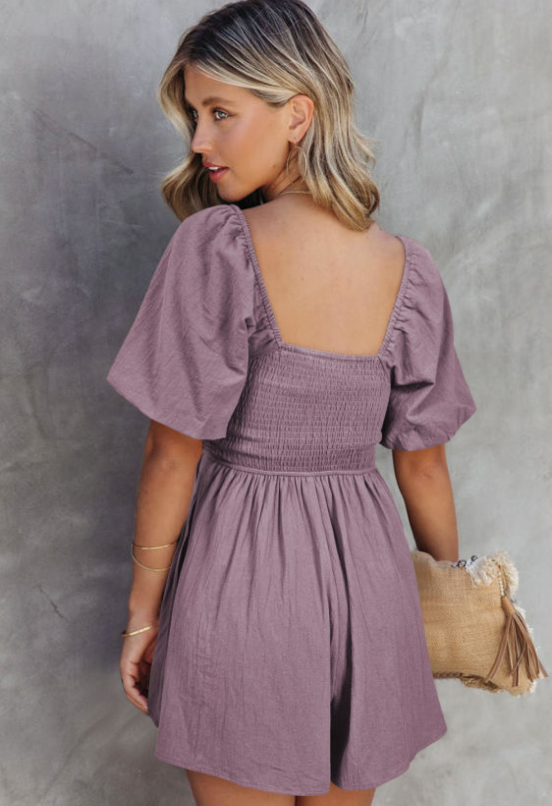 Square Neck Romper