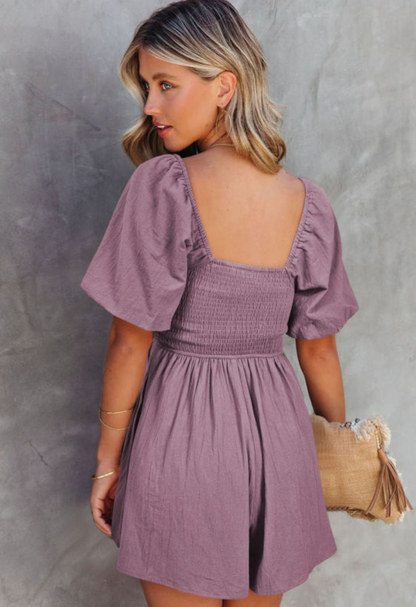 Square Neck Romper
