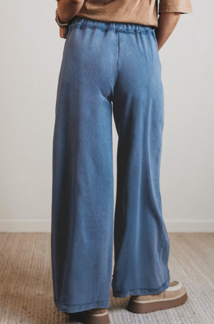 Blue Wide Leg Pants (Preorder)
