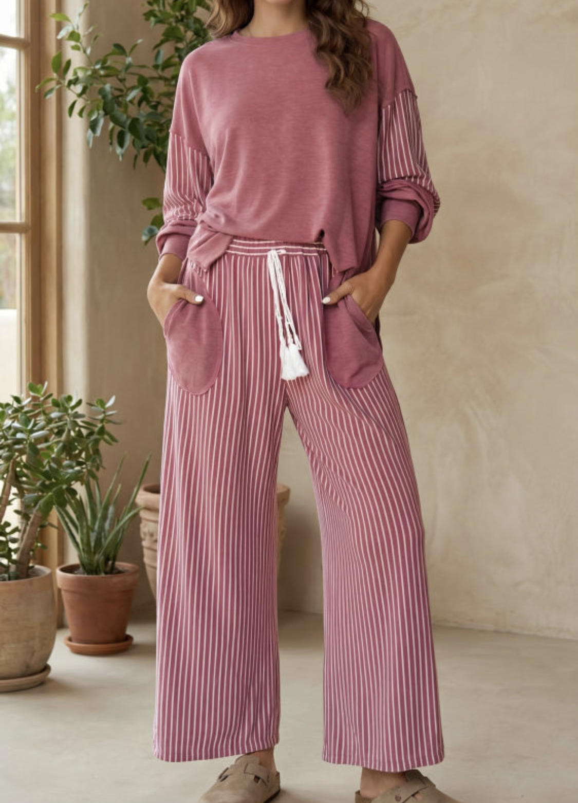 Patchwork Casual Set ( ships 9/10)
