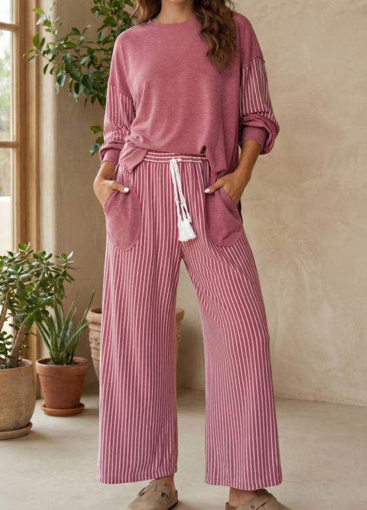 Patchwork Casual Set ( ships 9/10)