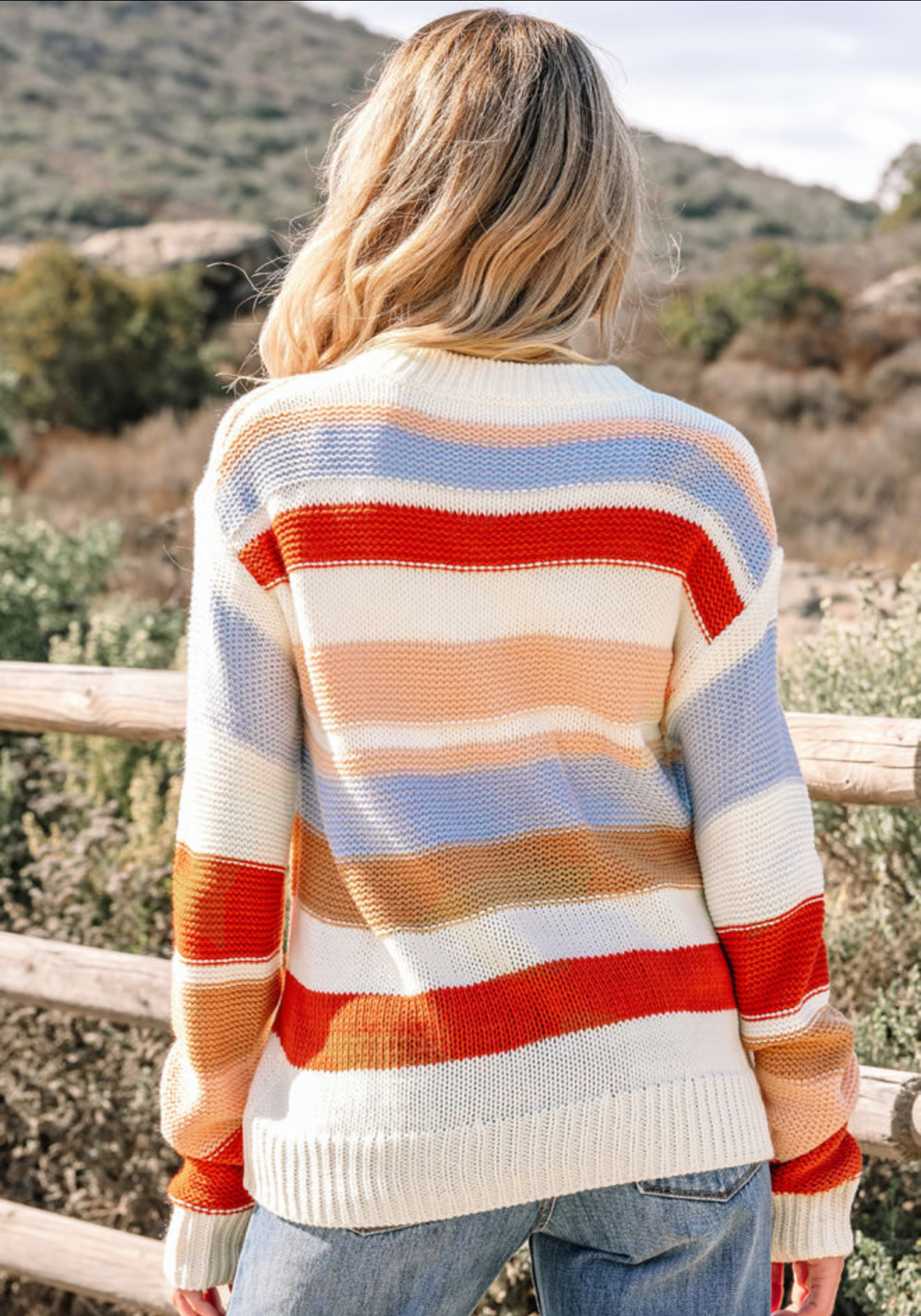 Stripe Color Block Sweater