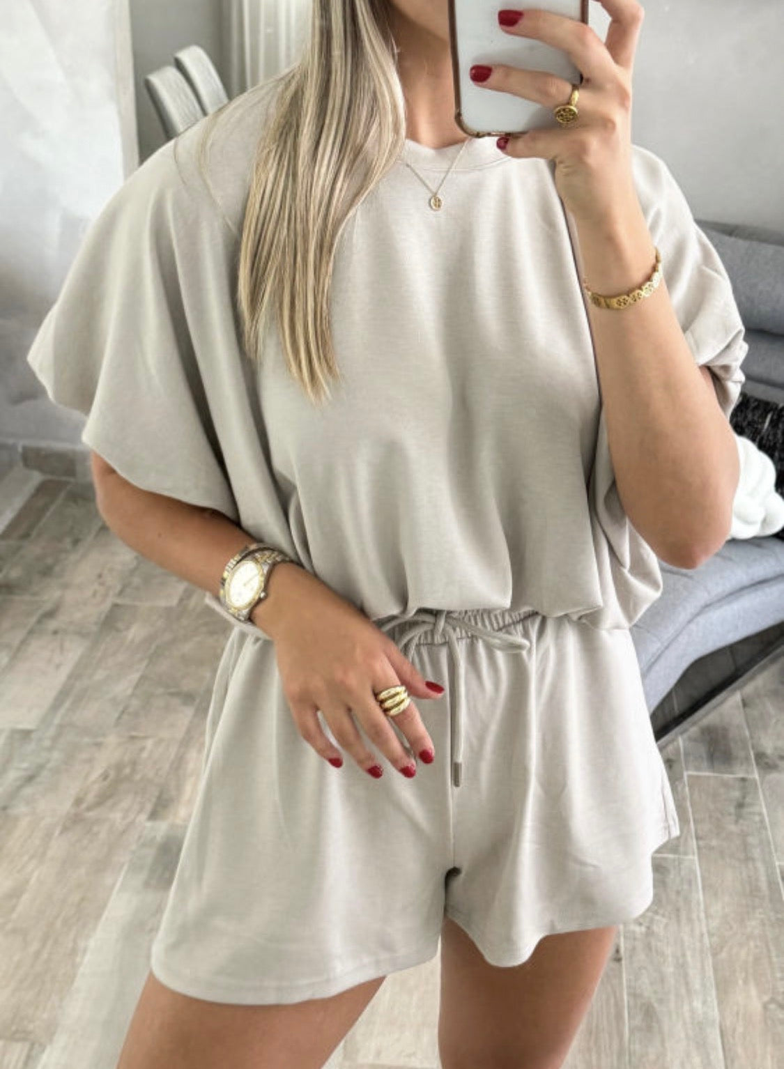 Smoke Gray Short Set