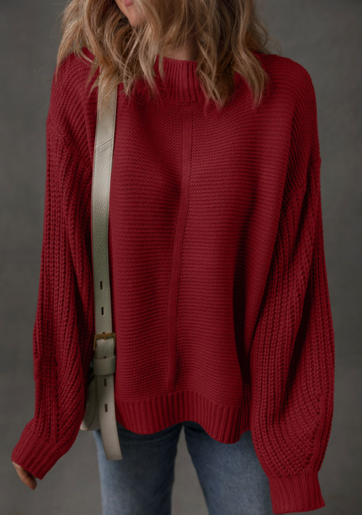 Red Loose Sweater
