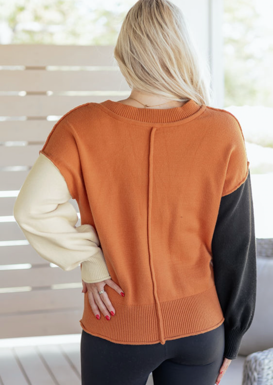 Colorblock Fall Sweater (Presale)