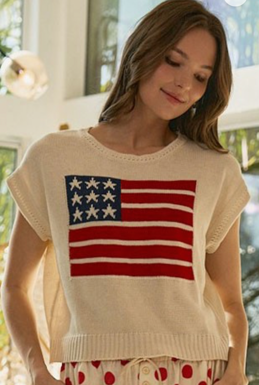 4th of July Knit Pullover