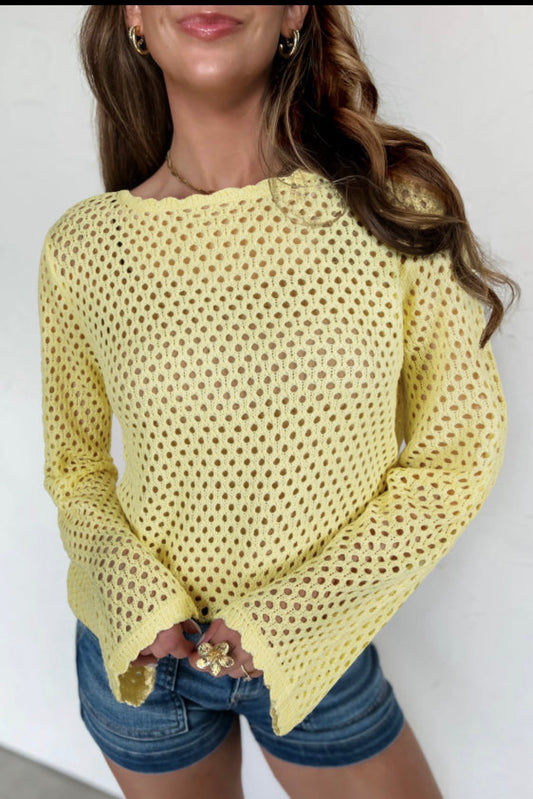 Yellow knit