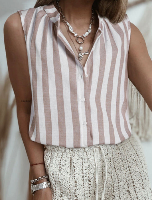 Khaki Stripe Shirt