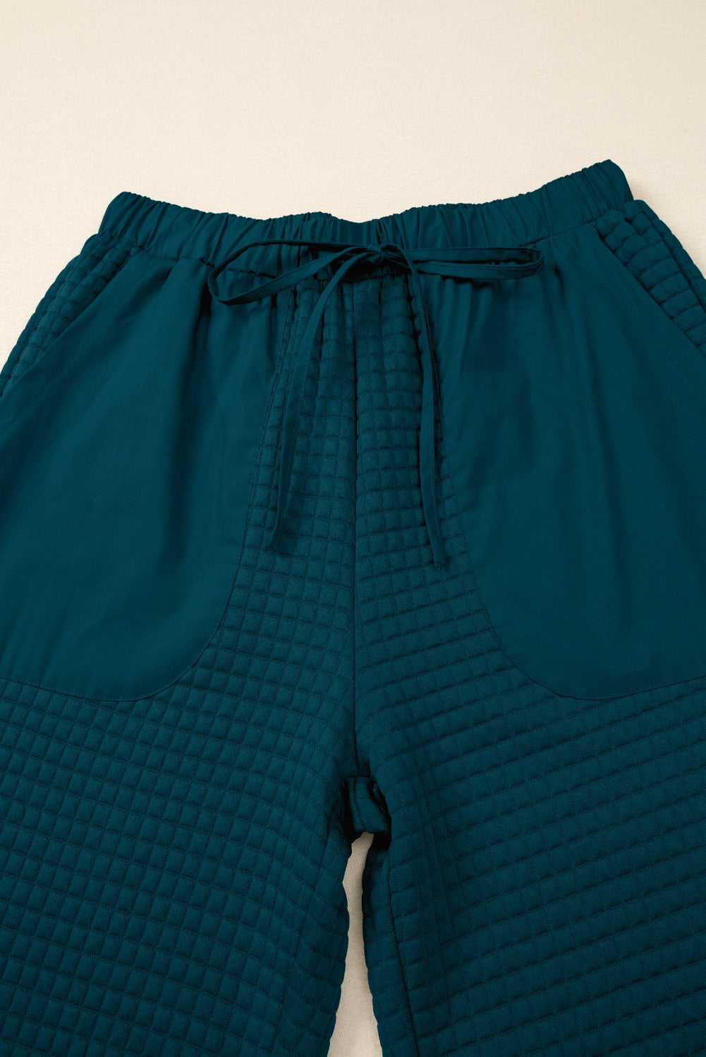 Teal textures loose pant set