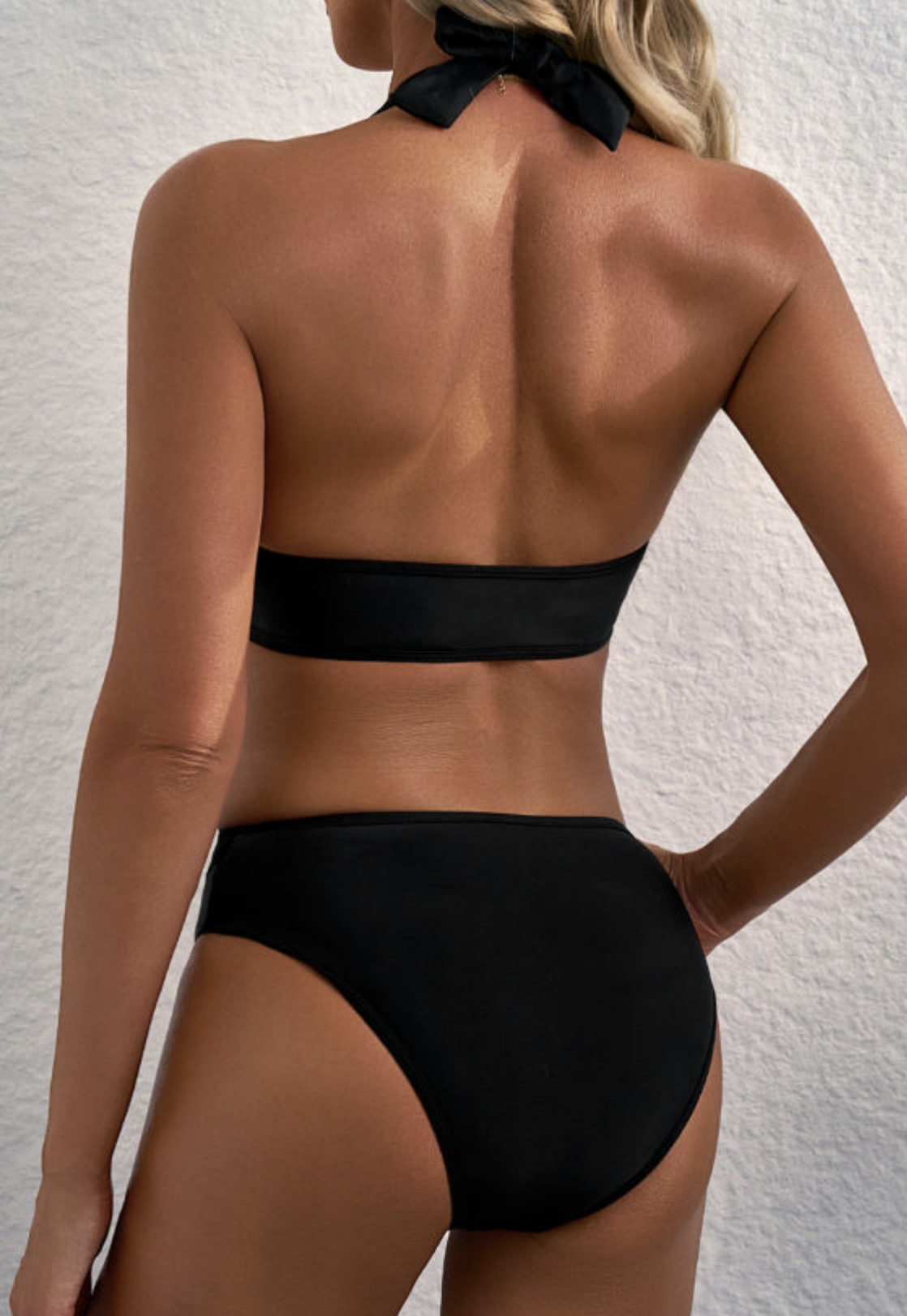 Black Sheet Mesh Swimsuit