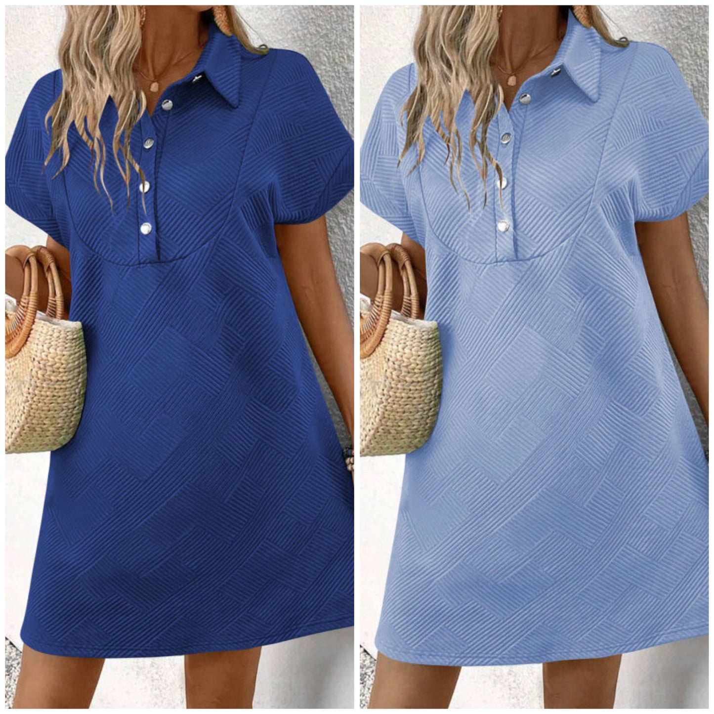 Short Sleeve A line Mini Dress