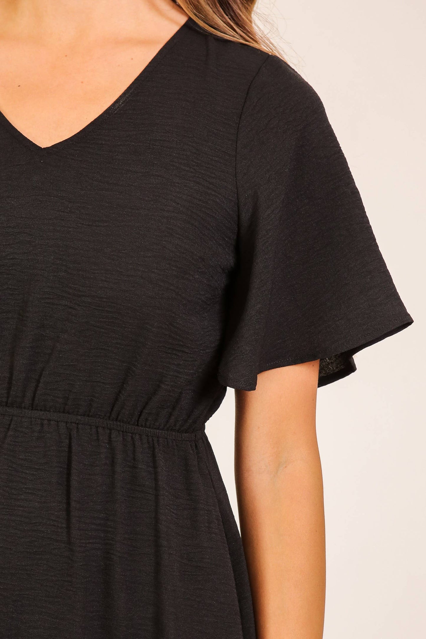 Airflow Flutter Sleeve Boho Mini Dress