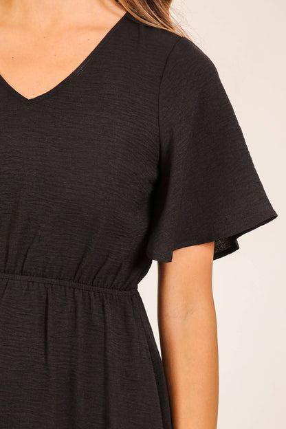 Airflow Flutter Sleeve Boho Mini Dress