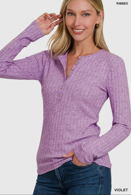 Zenana Henley Shirt