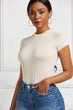 Round Neck Short Sleeve Bodysuit